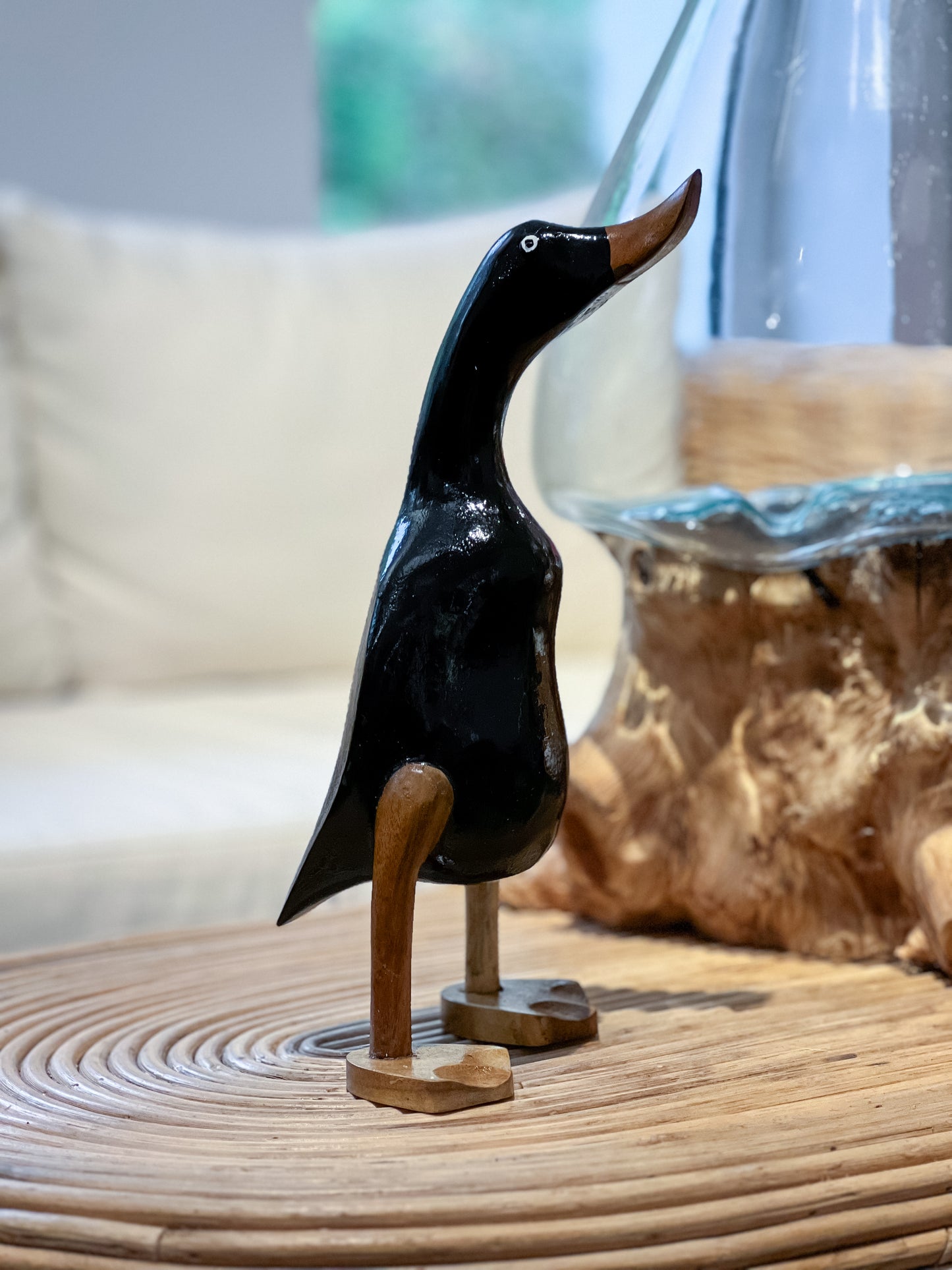 Weiß/Schwarz Lackierte Enten