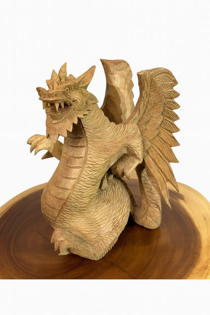 Holzfigur „Drache“ aus Indonesien