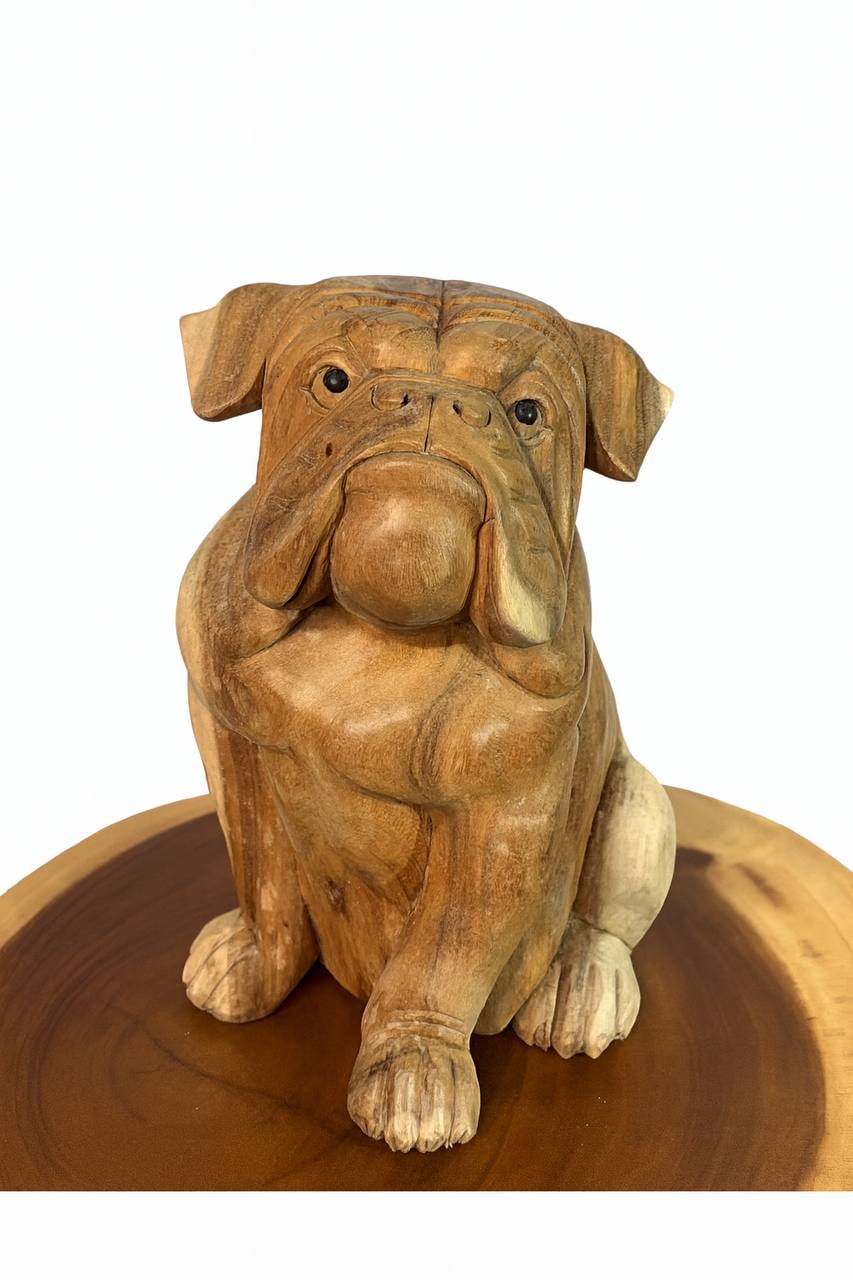 Holzfigur "Buldog"