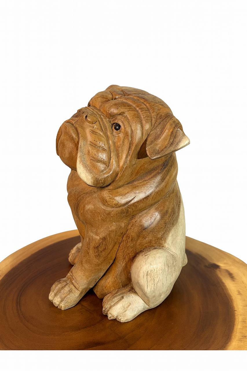 Wooden figure "Buldog"