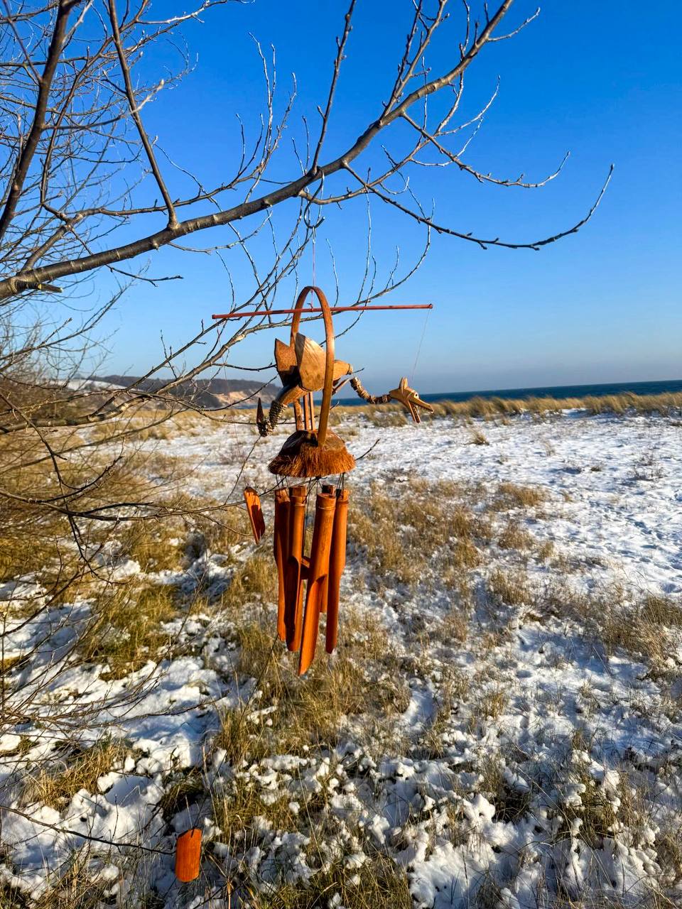 Wind chime dragon figure