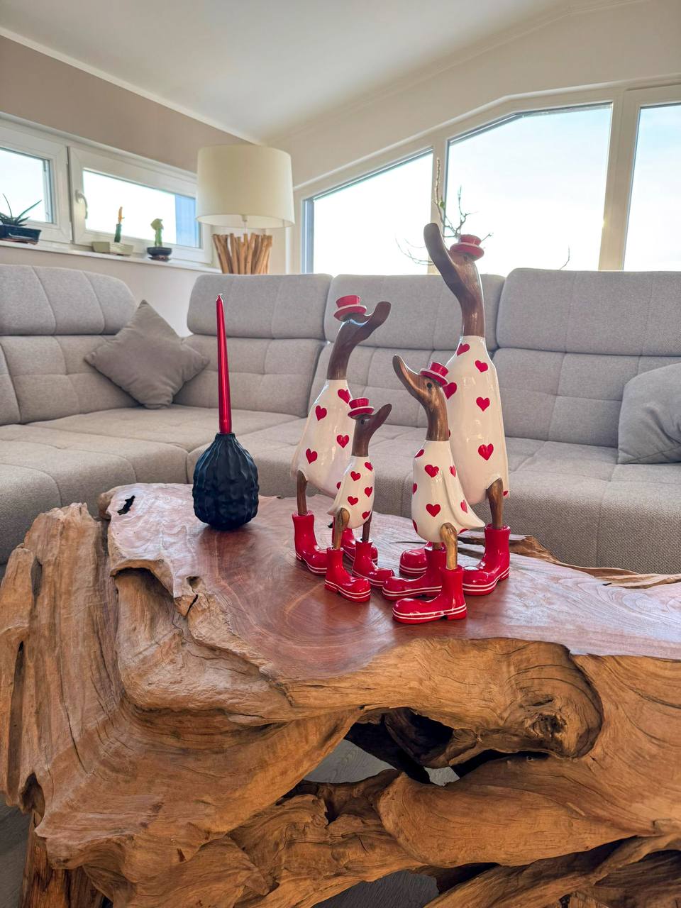 Herz Enten (Weißer Anzug)