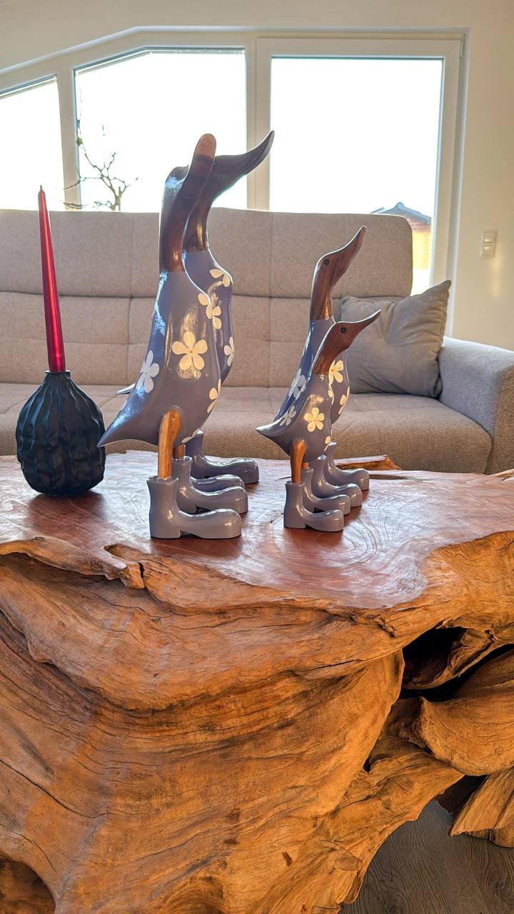 Enten Familie (Anzug mit Blumen)