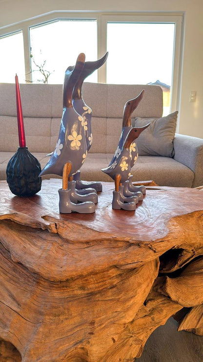 Enten Familie (Anzug mit Blumen)