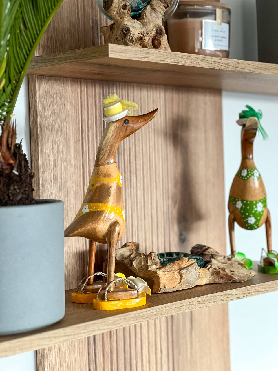 Little duck in pink swimsuit