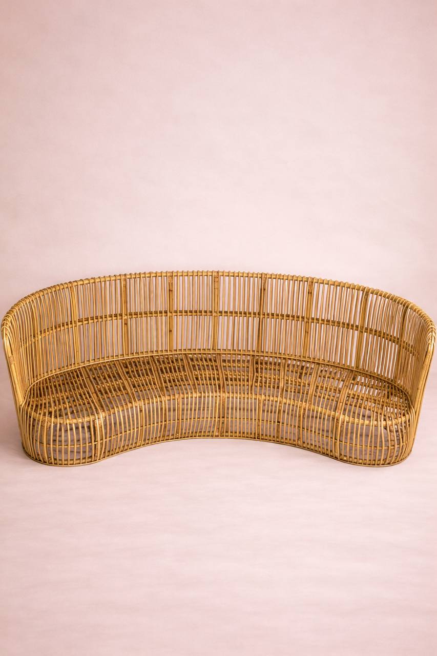 Rattan-Sofa