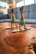 Dekorative Surf-Enten aus Holz