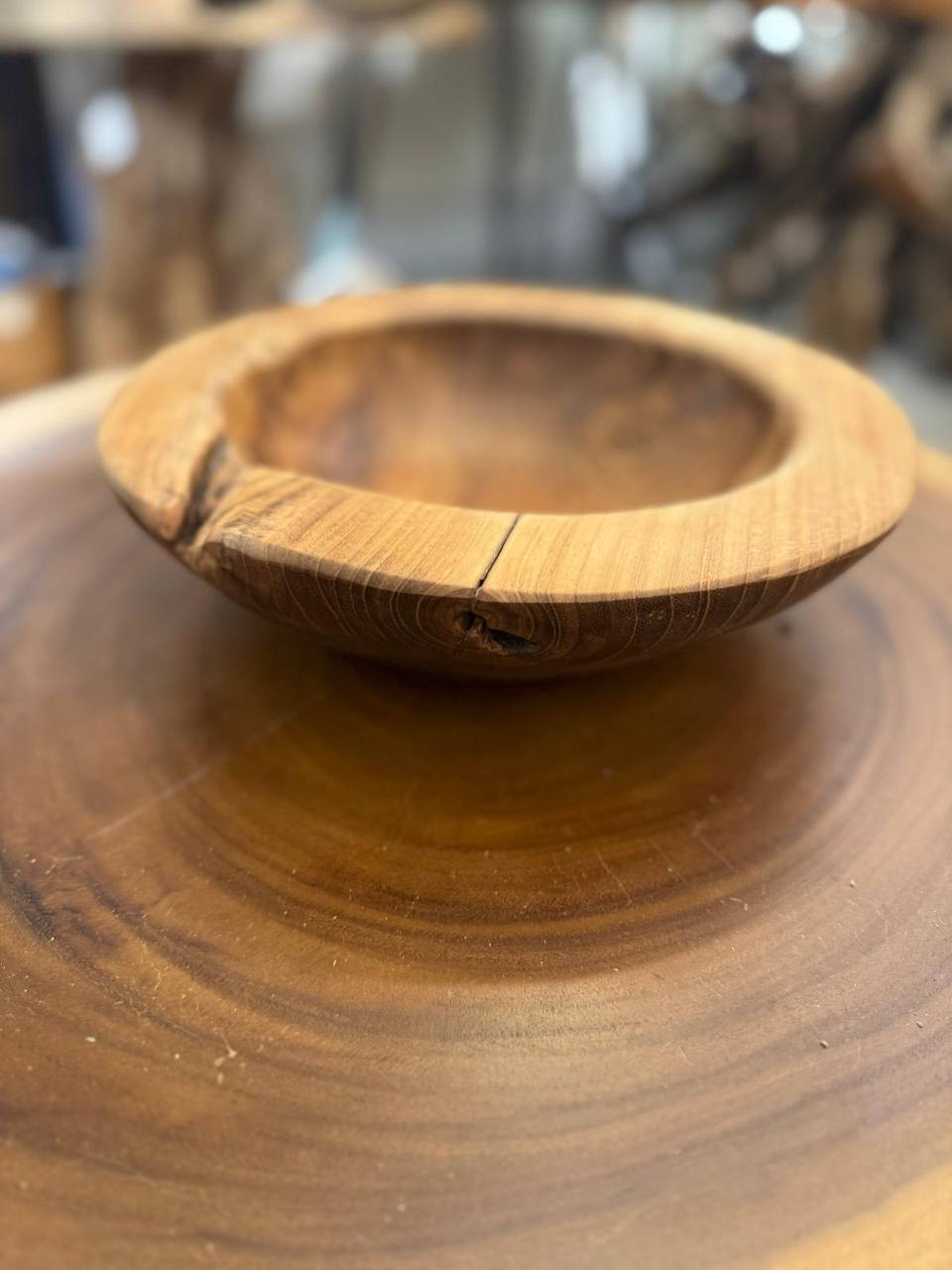 Teakholz Schalen