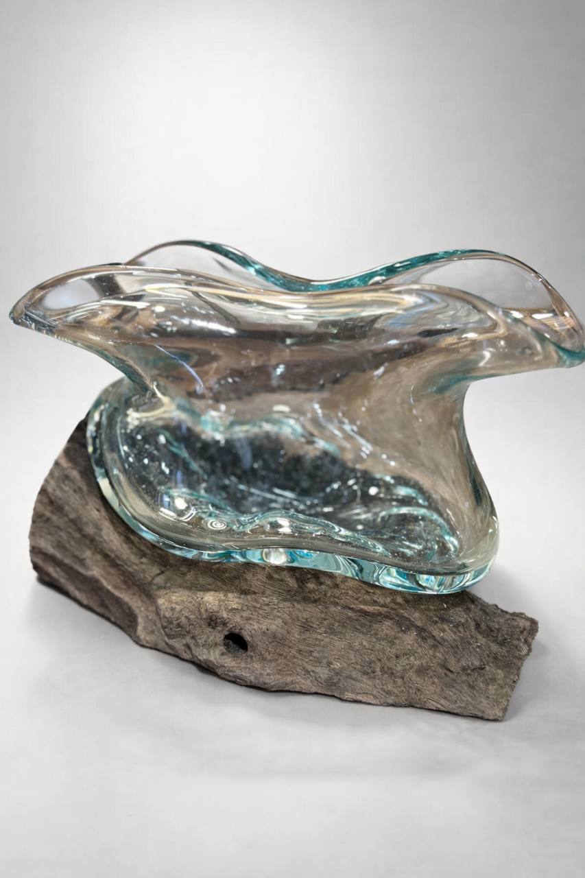 Glas-Wellenschale