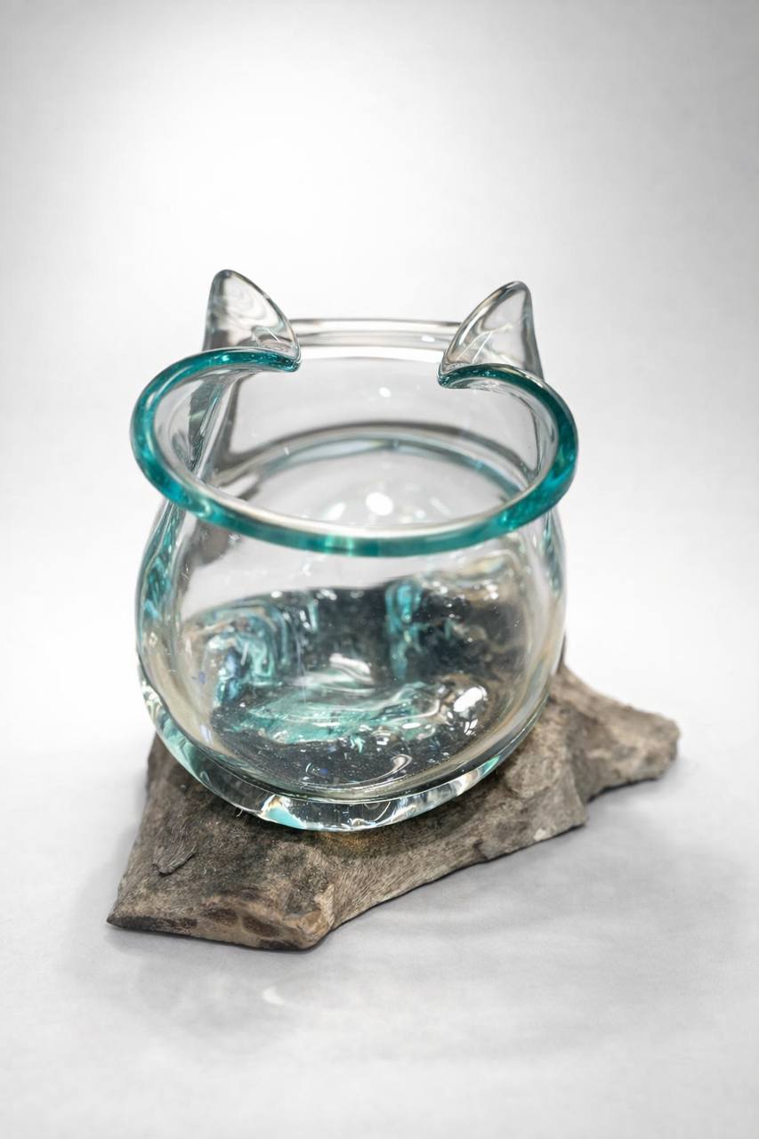 Glas-Wellenschale