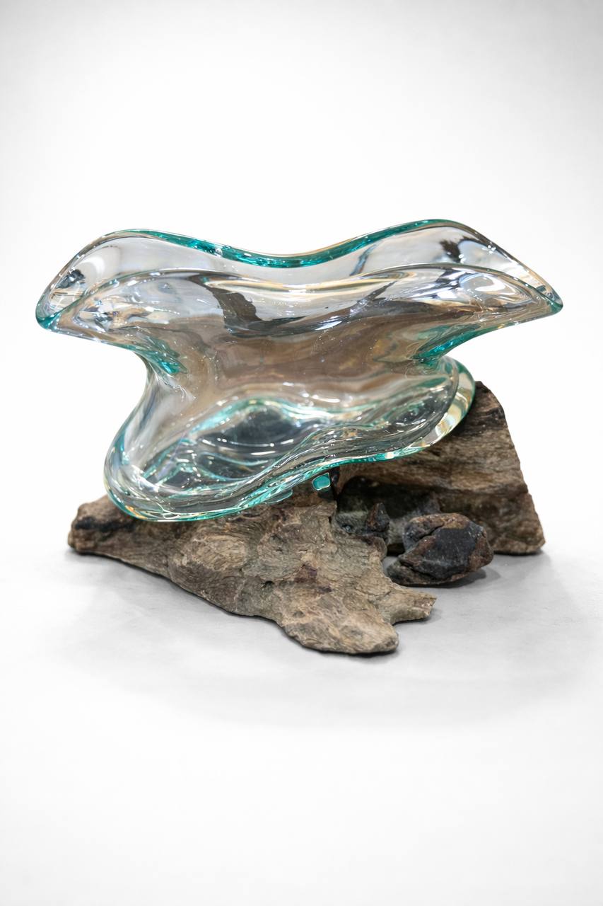 Glas-Wellenschale