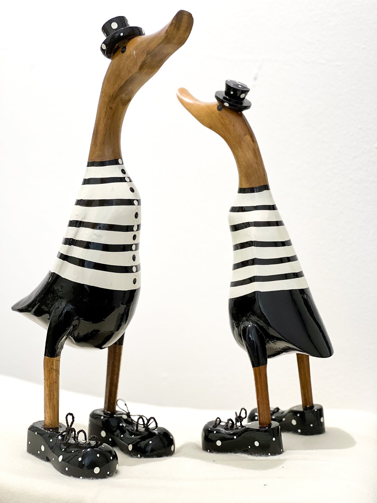Enten Familie (Schwarz-Weis Gestreift)