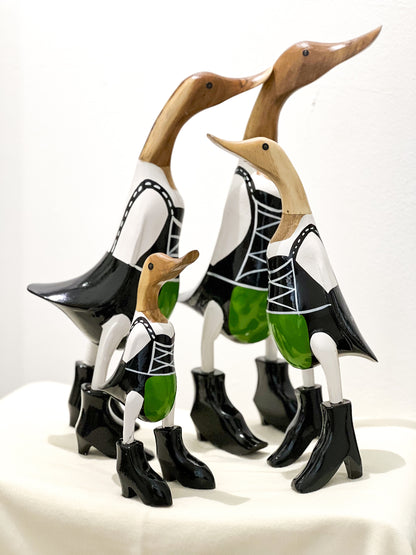 Enten Familie (Grüne Tracht)