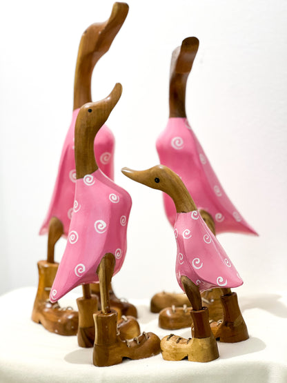 Enten Familie (Pinke Kleidung)