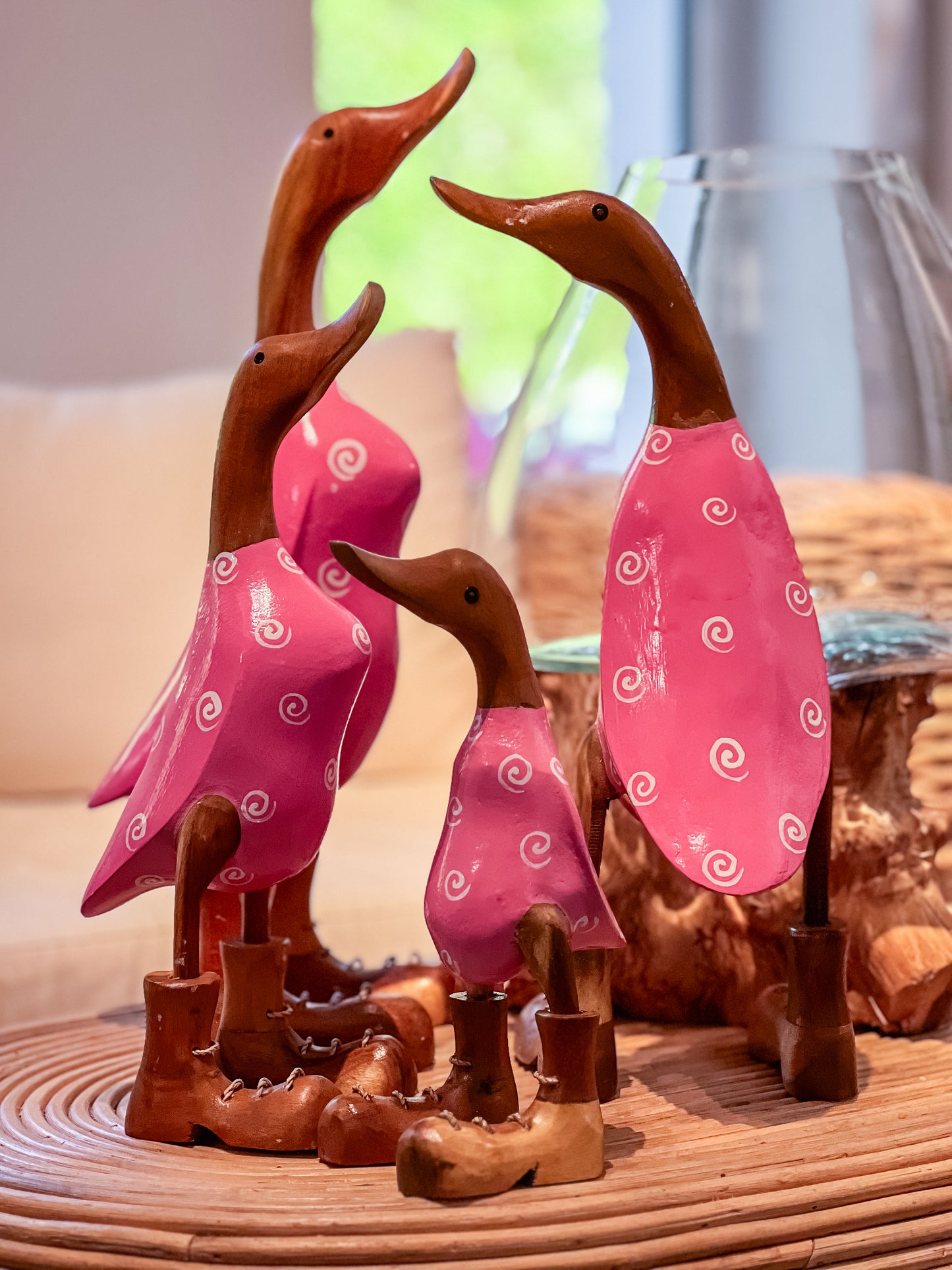 Enten Familie (Pinke Kleidung)