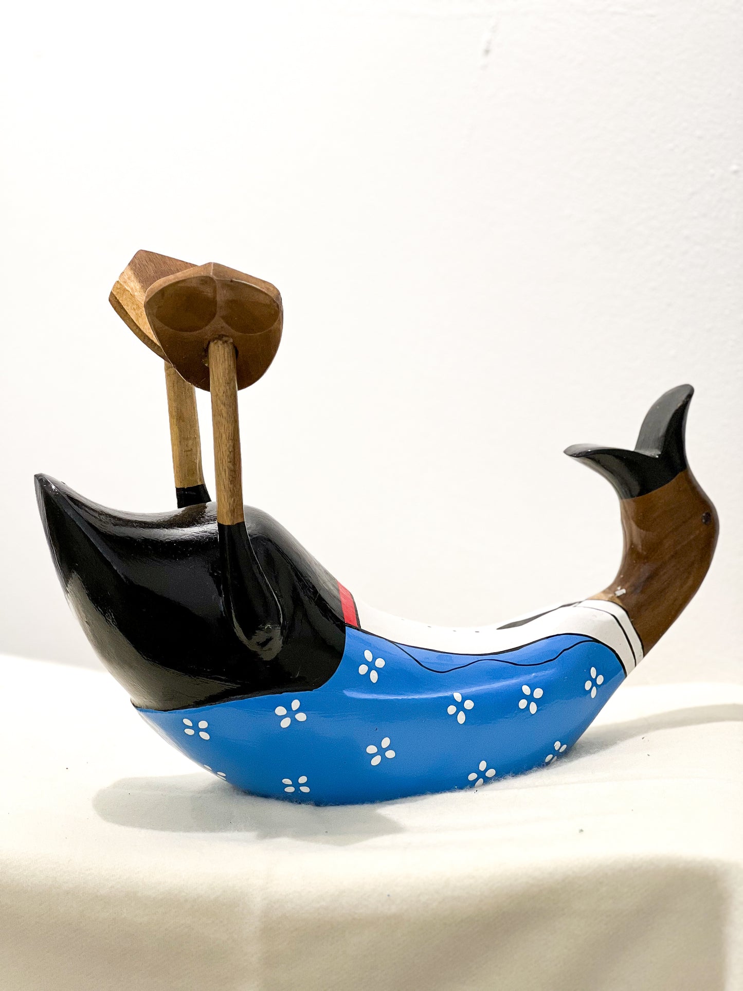 Weinhalter Ente (Hell Blauer Anzug)