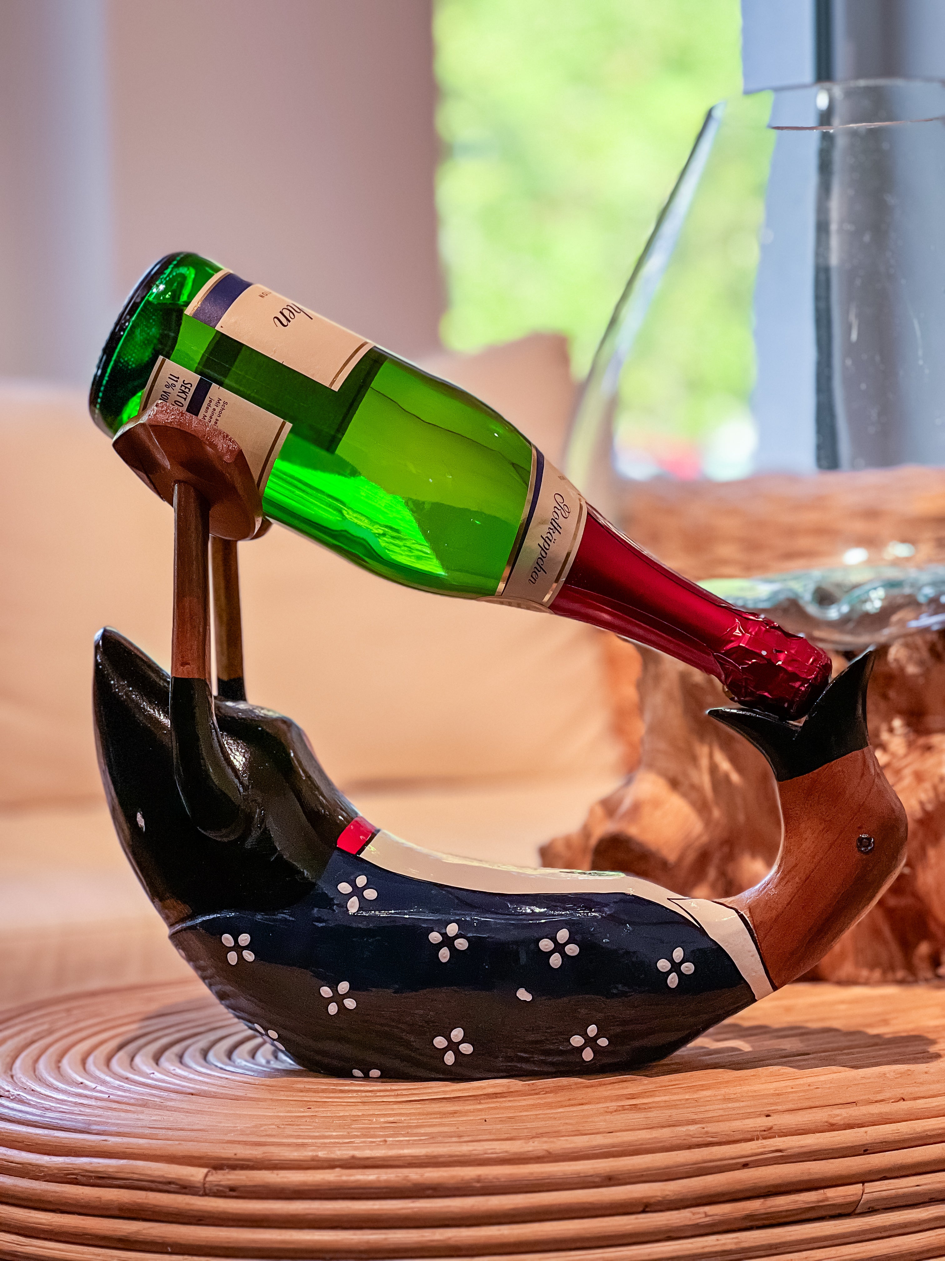 Dark Blue Suit Wine Bottle Holder
