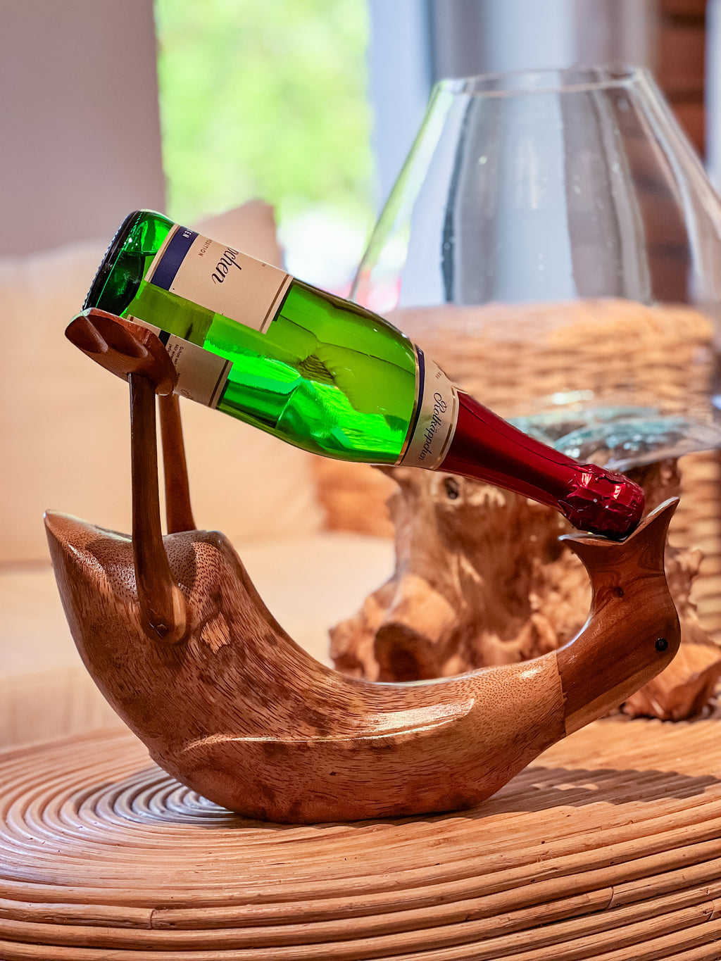 Natural Colour Wine Bottle Holder