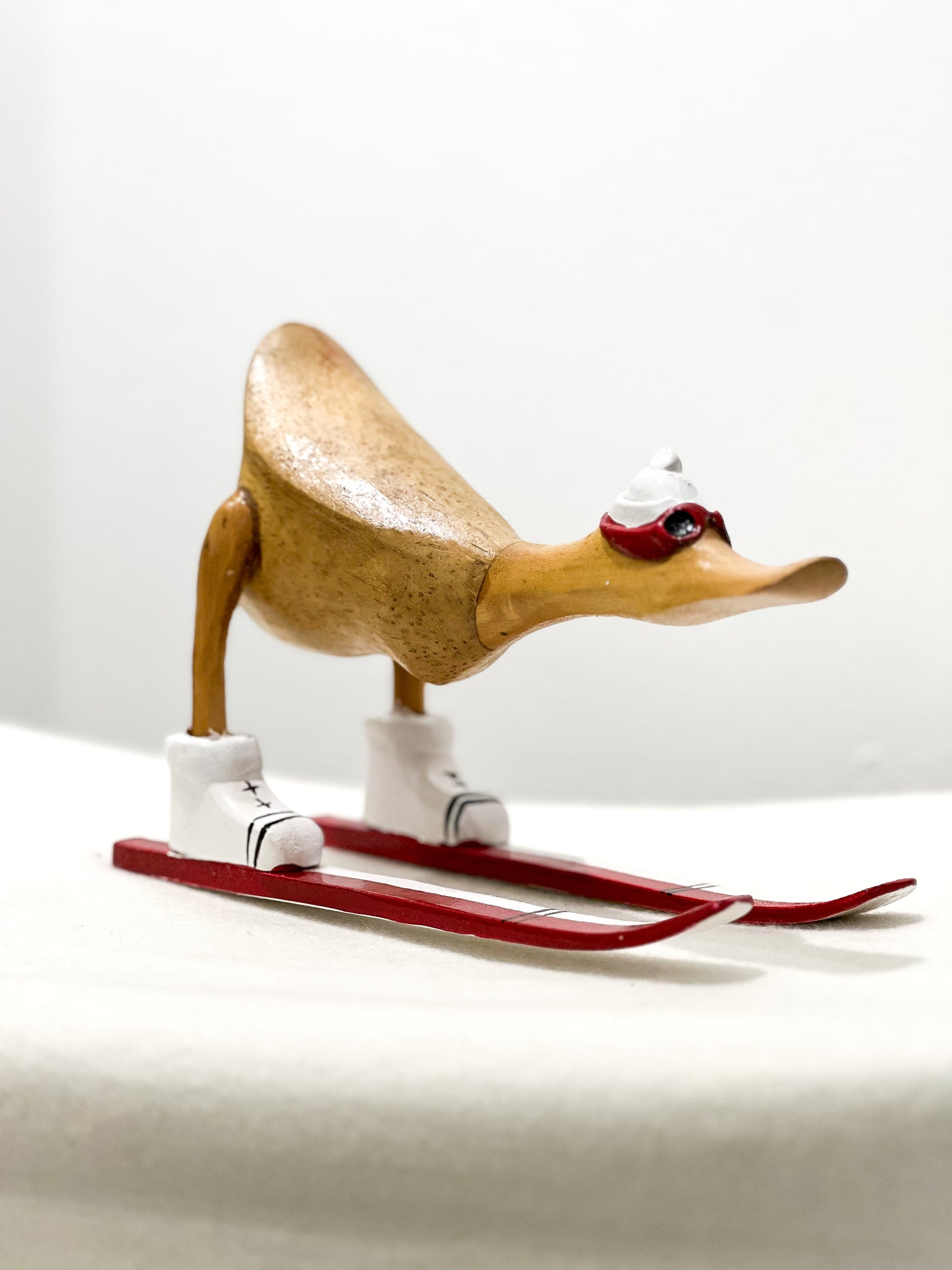 Mini Enten auf Ski (Verschiedene Farben)