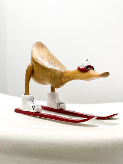 Mini Enten auf Ski (Verschiedene Farben)
