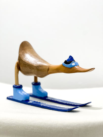Mini Enten auf Ski (Verschiedene Farben)