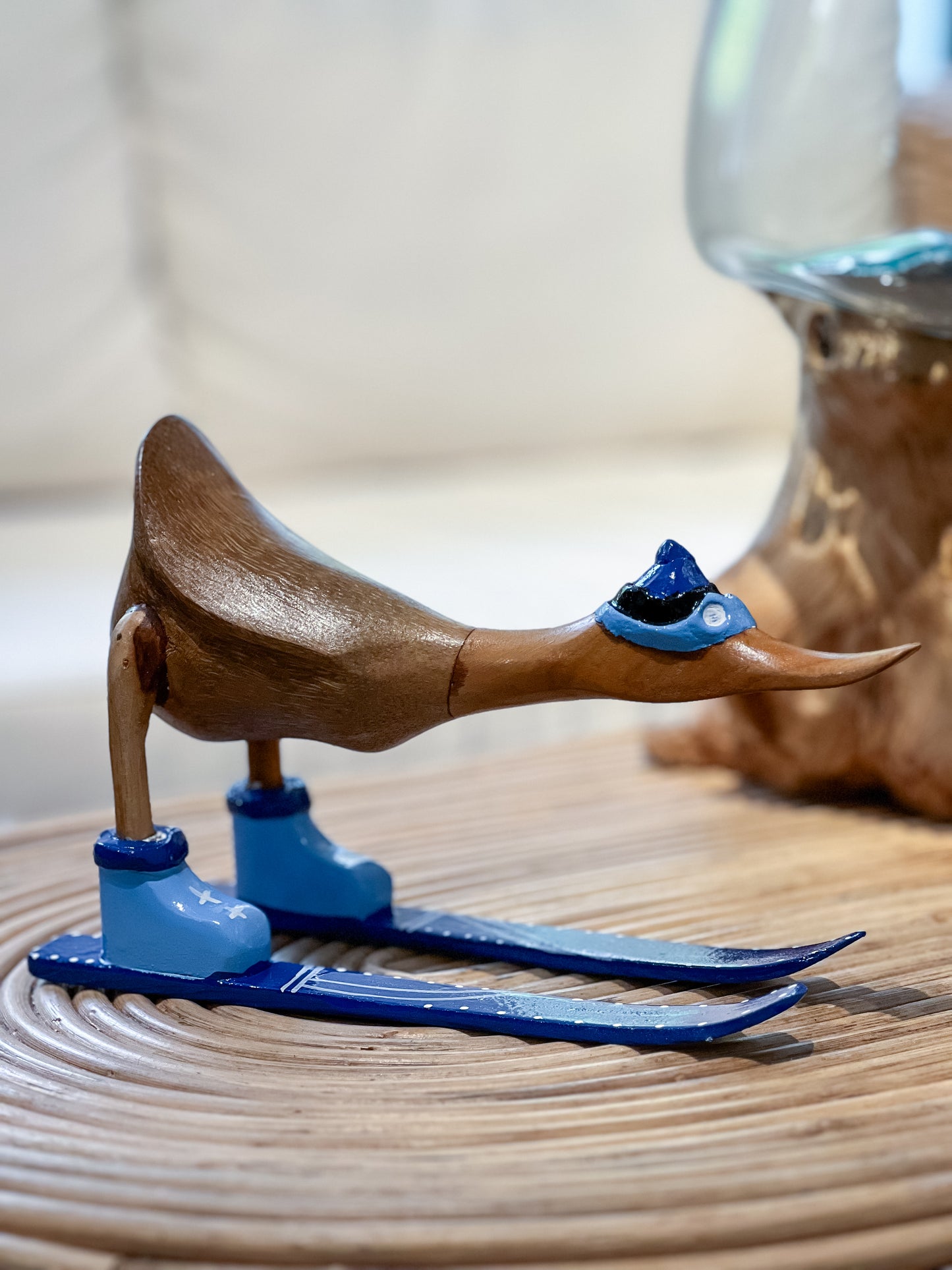 Mini Enten auf Ski (Verschiedene Farben)