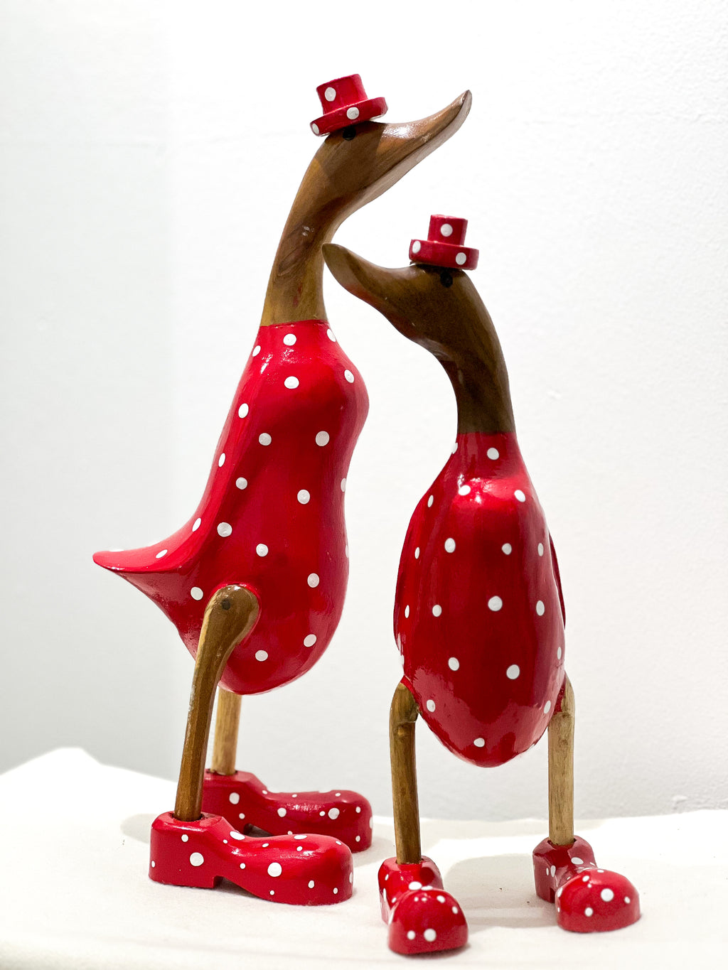 Duck Family in dot motive 