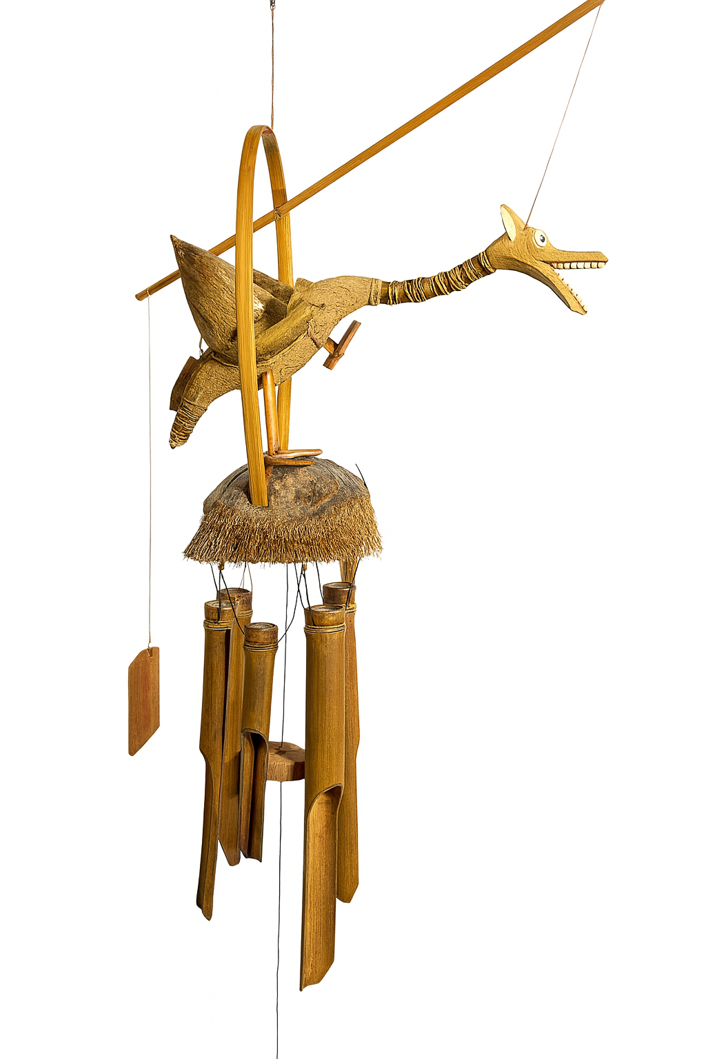 Wind chime dragon figure